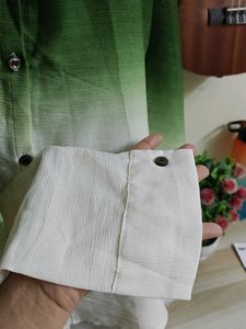Green Ombre Button-Down Shirt