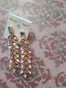 Sparkling Blush Crystal Drop Earrings