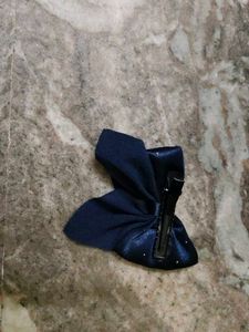 Cute Navy Bow Hair Clip