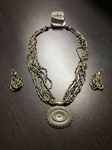 Beaded Necklace & Earrings Set 104
