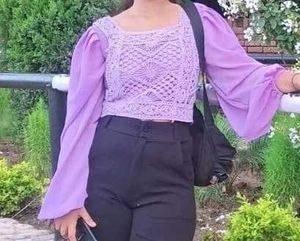Lavander Blouson Top.. In A Good State