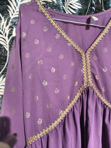 Fiorra Purple Ethnic Kurta Set