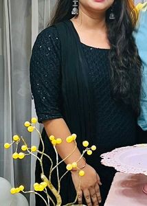 Beautiful BLACK ANARKALI kurti