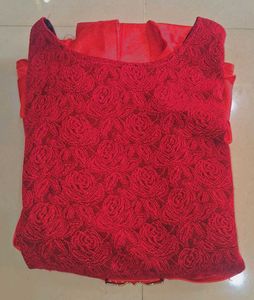 Red Fit &amp; Flare Dress