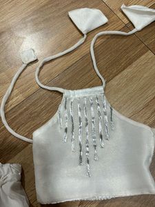 Beautiful Laces Work Palazzo Set