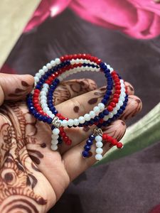 3 Layer Different Colour Bracelet In Crystal