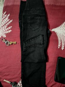 Denim Black  Capri