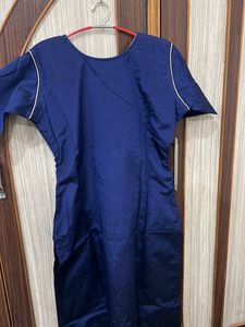 Heavy Embroidered Navy Blue Kurta Set