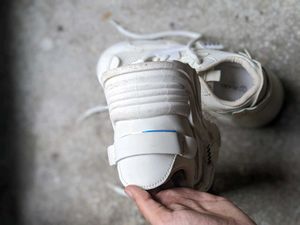 white sneakers