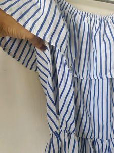 Trendy Stripes Off Shoulder Summer Dress🤩
