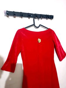 Red &amp; Gold Party Dress