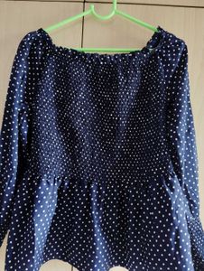 OFF SHOULDER POLKA DOT TOP ❤️