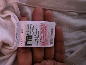 Off White Cute Onesie Baby Girl 6-9m