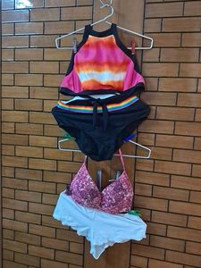 Combo Of Four Imported Fabric Bra N Panty