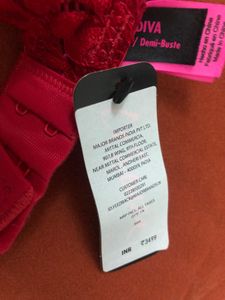 La Senza Red Lace Bra &amp; Panty Set