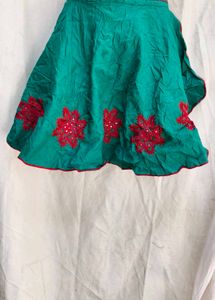 Ethnic waist  - Green with Red Details