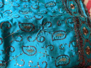 See Green Party Wear Saree