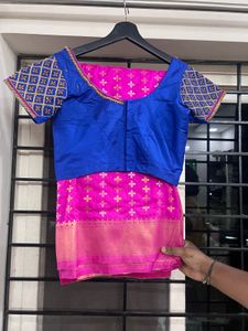 Banaras Saree With Work Blouse