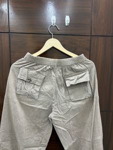 Wide Leg Beige Pants