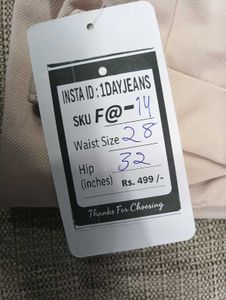 F@14 Size-28 Straight Jeans