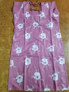 Square Neck Floral Thread Embroidery Kurta