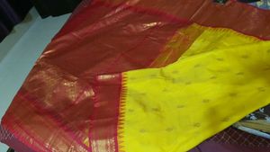 Elegant Yellow premium Gadwal Saree