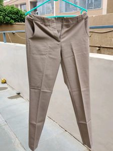 Trousers For Women (Pants, Beige Colour) 30 Waist