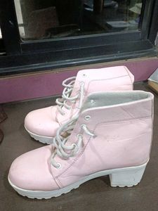 Pink Heel Boots