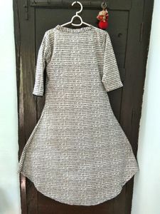 Konkani Printed Black N White Kurta