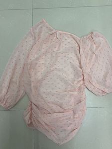 Baby Pink One Shoulder Top