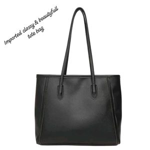Elegant Black Tote Bag
