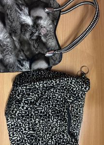 Two Unique Patterned Shoulder Bags