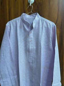 Lilac Cotton Kurta - Casual &amp; Comfortable
