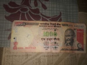 Original 1000 Rs. Old Currency Note