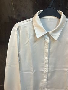 White Satin Finish Shirt