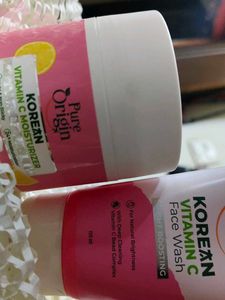 Face Wash And Vitamin C Moisturizer Korean Product