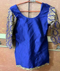 Blue &amp; Gold Blouse