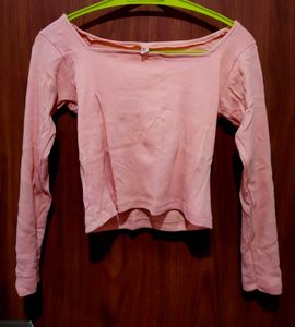 Peach Long Sleeve Top