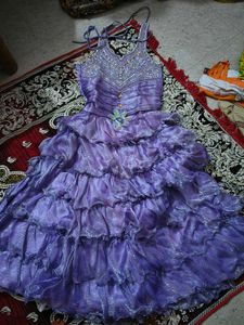 Purple Dress with Top