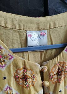 full length flared ethnic dress