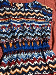 Patterned Mini Dress