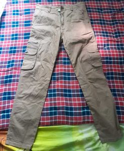 Khaki Cargo Pants - Multi-Pocket Utility Style