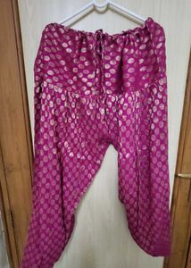 Magenta & Gold Salwar Pants Never Used