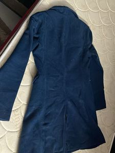 Elegant Blue Trench Coat