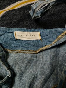 Korean One Piece Denim Dress For Women