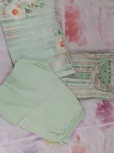 Green Kurta Set with Dupatta