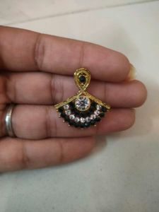 Elegant Gemstone Fan Earrings