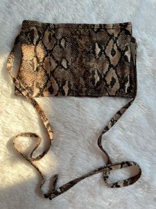 Y2K Snake Print Top 🫶🏻