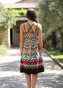 Patterned Mini Dress