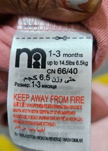 unisex mothercare onesies 0-3month